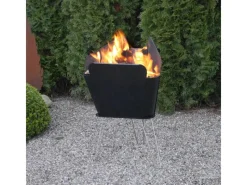 Merive M2 Feuerkorb mittelhoch abgerundet Schwarz*Vasner Best