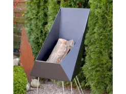 Vasner Feuerkörbe|Merive M4 Feuerkorb mittelhoch eckig Schwarz