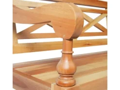 vidaXL Batavia-Bank Hellbraun 123 cm Massivholz Mahagoni* Best