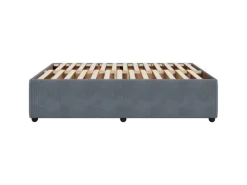 vidaXL Bettgestell Dunkelgrau 160x200 cm Samt Modell 32102449* Hot