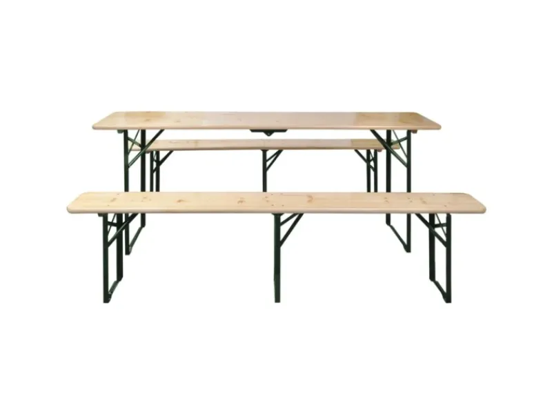 vidaXL Biertisch mit 2 Bänken Klappbar 220 cm Tannenholz 42207* Online