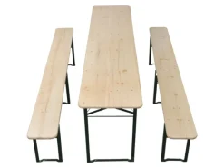 vidaXL Biertisch mit 2 Bänken Klappbar 220 cm Tannenholz 42207* Online