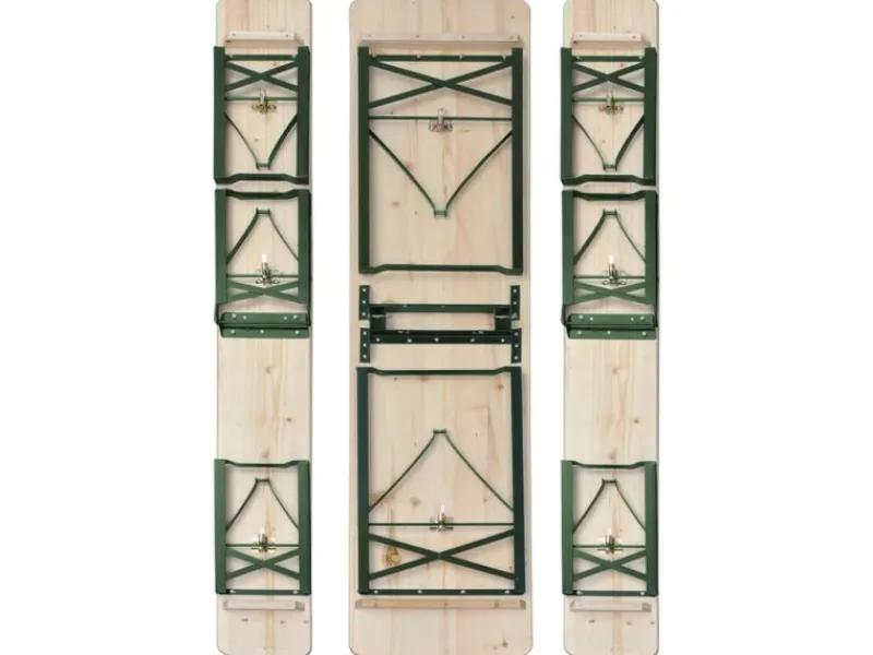 vidaXL Biertisch mit 2 Bänken Klappbar 220 cm Tannenholz 42207* Online