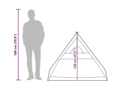 Campingzubehör|vidaXL Camping-Keilzelt 2 Personen Verdunkelt Wasserdicht 94758