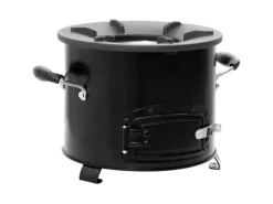 Campingzubehör|vidaXL Camping-Ofen Schwarz 36x26x22,5 cm Metall