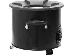 Campingzubehör|vidaXL Camping-Ofen Schwarz 36x26x22,5 cm Metall