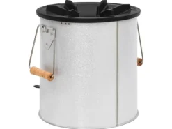 Campingzubehör|vidaXL Camping-Ofen Silbern 45x25x26 cm Stahl