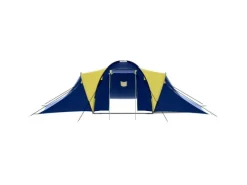Campingzubehör|vidaXL Camping-Zelt Stoff 9 Personen Blau und Gelb 90413