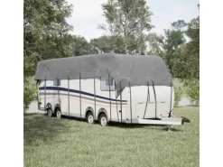 Campingzubehör|vidaXL Dachplane für Wohnwagen Grau 1000x300 cm Vliesstoff 2152072