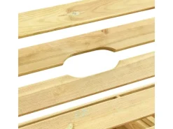 Sonnenliegen|vidaXL Doppel-Sonnenliege Grün Imprägniertes Kiefernholz 315404