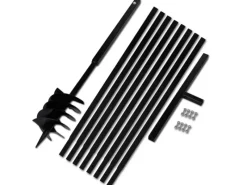 Bodenbearbeitung|vidaXL Erdbohrer mit Griff 180 mm Verlängerungsrohr 9 m 270532