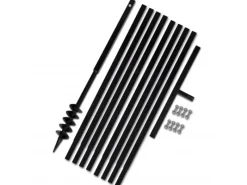 Bodenbearbeitung|vidaXL Erdbohrer mit Griff 80 mm Verlängerungsrohr 9 m 270540