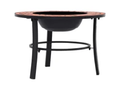 vidaXl Feuerstelle Mosaik Keramik Terracotta 68 cm* Discount