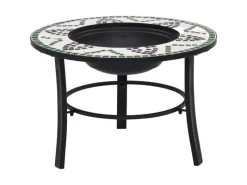 vidaXL Feuerstelle Mosaik Keramik Grün 68 cm* Outlet