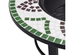 vidaXL Feuerstelle Mosaik Keramik Grün 68 cm* Outlet