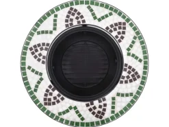vidaXL Feuerstelle Mosaik Keramik Grün 68 cm* Outlet