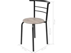 Balkonmöbel|vidaXL Frühstückstisch Bar-Set MDF Modell 1