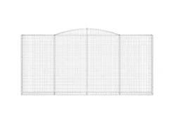 vidaXL Gabionen mit Hochbogen 8 Stk 400x30x180/200cm Eisen 1635434* Outlet