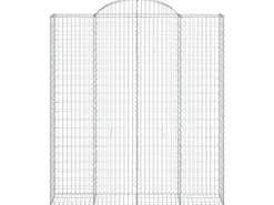 vidaXL Gabionen mit Hochbogen 4 Stk 200x50x220/240cm Eisen 1679855* Best