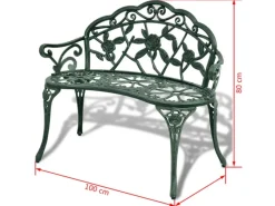 vidaXL Gartenbank 100 cm Aluminiumguss 42166* Online