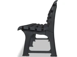 Balkonmöbel|Gartenbänke|vidaXL Gartenbank 145,5 cm Kunststoff Anthrazit