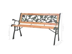 Balkonmöbel|Gartenbänke|vidaXL Gartenbank Holz 122 cm