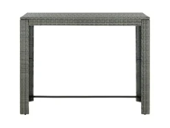 Gartentische|vidaXL Garten-Bartisch 140,5x60,5x110,5 cm Poly Rattan 45878