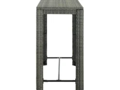 Gartentische|vidaXL Garten-Bartisch 140,5x60,5x110,5 cm Poly Rattan 45878