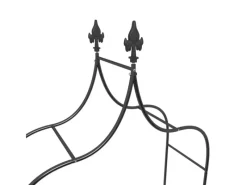 Gartenlauben|vidaXL Gartenbögen 2 Stk Schwarz 120x38x260 cm Stahl