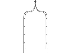 Gartenlauben|vidaXL Gartenbögen 2 Stk Schwarz 120x38x260 cm Stahl