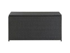 vidaXL Gartenbox Poly Rattan 100x50x50 cm Schwarz* Sale