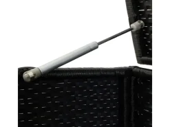 vidaXL Gartenbox Poly Rattan 100x50x50 cm Schwarz* Sale