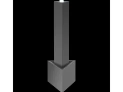 vidaXL Gartenbrunnen Silbern 37,7x32,6x110 cm Edelstahl* Outlet