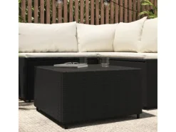 vidaXL Garten-Couchtisch Quadratisch 50x50x30 cm Poly Rattan 319857* Sale