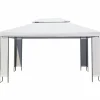 vidaXL Gartenpavillon Weiß 3x4 m Modell 1* New