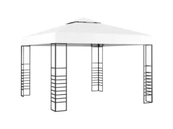 Gartenlauben|vidaXL Gartenpavillon 3x3 m Weiß Modell 11