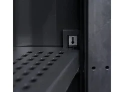 vidaXL Gartenschrank mit 3 Regalböden Schwarz und Grau* Sale