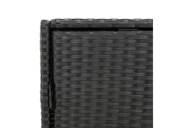 vidaXL Gartenschrank Schwarz 83x45x76 cm Poly Rattan*