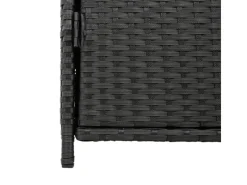 vidaXL Gartenschrank Schwarz 83x45x76 cm Poly Rattan*