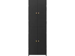 Outdoor-Spielzeug|Gartenschränke|vidaXL Gartenschrank Schwarz 59x40x180 cm Poly Rattan