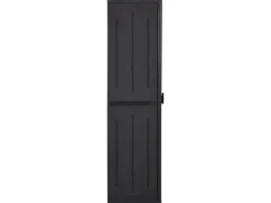 Besen|Gartenschränke|vidaXL Gartenschrank Schwarz 65x45x172 cm PP Rattan