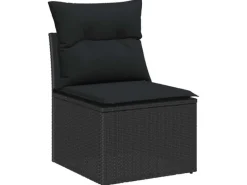 Outdoor Whirlpools|Kühlboxen|vidaXL Garten-Sofa-Set mit Speicher 9-Tlg Poly Rattan 3358683