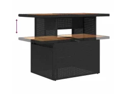 Outdoor Whirlpools|vidaXL Garten-Sofa-Set mit Speicher 9-Tlg Schwarz Poly Rattan 3358294