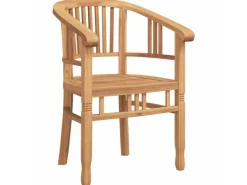 vidaXL Gartenstühle 2 Stk Braun 63 x 58 x 89 cm Teak-Massivholz 42008385* Clearance