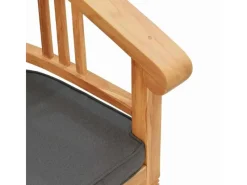 vidaXL Gartenstühle 2 Stk Braun 63 x 58 x 89 cm Teak-Massivholz 42008385* Clearance