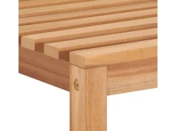 vidaXL Gartenstühle 2 Stk Massivholz Teak 315611* Clearance
