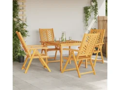 Gartenstühle|vidaXL Gartenstühle 4 Stk Verstellbar Massivholz Akazie 3154134