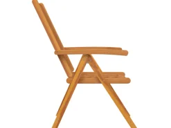 Gartenstühle|vidaXL Gartenstühle 4 Stk Verstellbar Massivholz Akazie 3154134