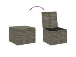 vidaXL Gartentruhe Grau 291L Poly Rattan* Discount