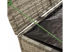 vidaXL Gartentruhe Grau 291L Poly Rattan* Discount